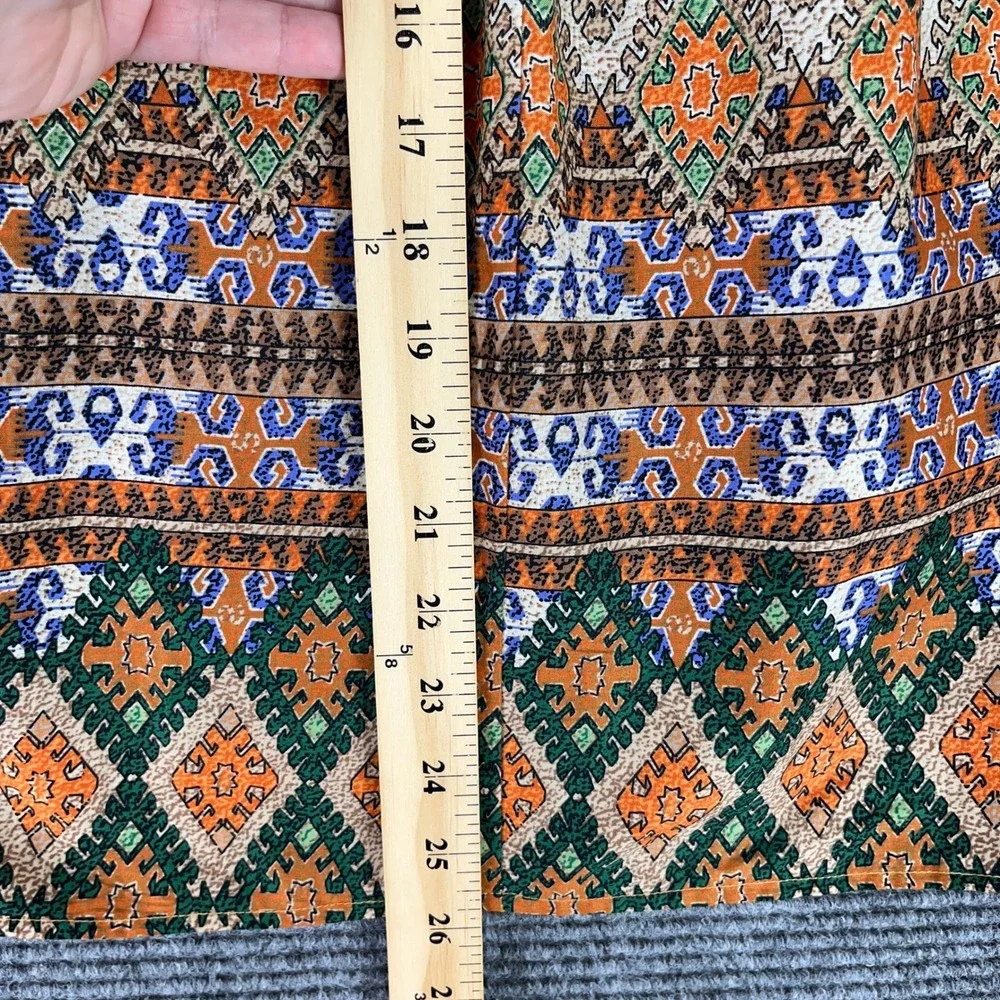 Boho Jane Geometric Cold Shoulder Blouses Patterned Top S Womens - Picture 10 of 12